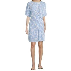 Lilly Pulitzer Shaw Twist Dress M Blue Jacaranda Blue Simply the Zest CBK Resort